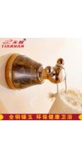 全銅玫瑰金掛衣鉤 鑲玉石掛鉤衛(wèi)生間五金掛件門(mén)后大衣鉤