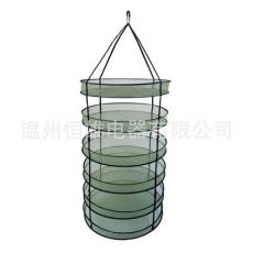 6層環(huán)形可折疊重型懸掛式晾曬網(wǎng)，可折疊網(wǎng)狀水耕干燥晾曬網(wǎng)水培