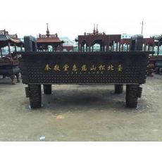 四方鼎，長方形銅香爐鼎，佛教仿古香爐