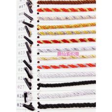 38cm長(zhǎng) 5.0mm粗 滌綸三股繩 帶繩線 手提繩 帶子 繩子