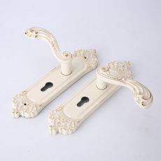 高檔歐式房門(mén)鎖室內(nèi) 臥室房門(mén)鎖具通用型象牙白鎖芯實(shí)木門(mén)鎖