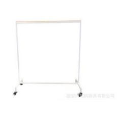 落地簡(jiǎn)約金屬可移動(dòng)滑輪木質(zhì)展示架定制組裝服裝展示收納