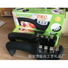 三槽手柄磨刀器，金剛石鎢鋼磨刀器.方形多功能磨刀石.方頭磨刀器