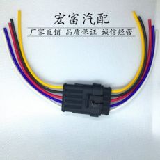 AMP插頭插座5P車(chē)插件防水接頭防水連接器汽車(chē)線束 DJ7051Y-1.8-11
