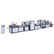 全自動六合一無紡布制袋機(jī)燙把一體機(jī)